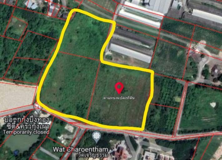 ขายที่ดิน 29 ไร่ บ้านบึง ชลบุรี ใกล้สนามกีฬาบ้านบึง ตรงข้ามวัดเจริญธรรม (ราคาไร่ละ 4 ล้านบาท)